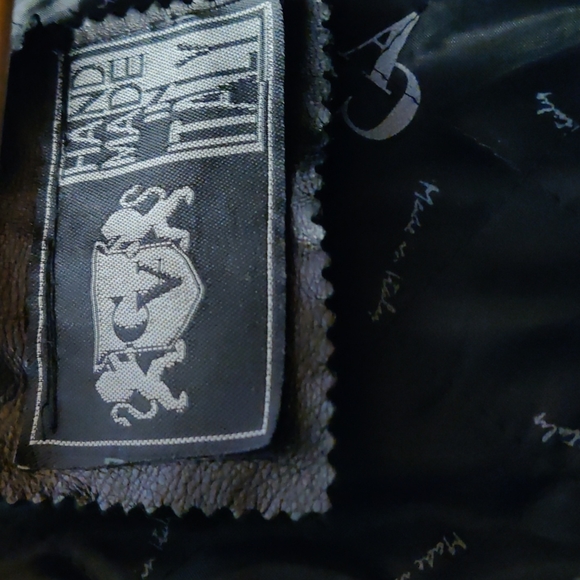 Men's Black Leather Jacket - Picture 12 of 13